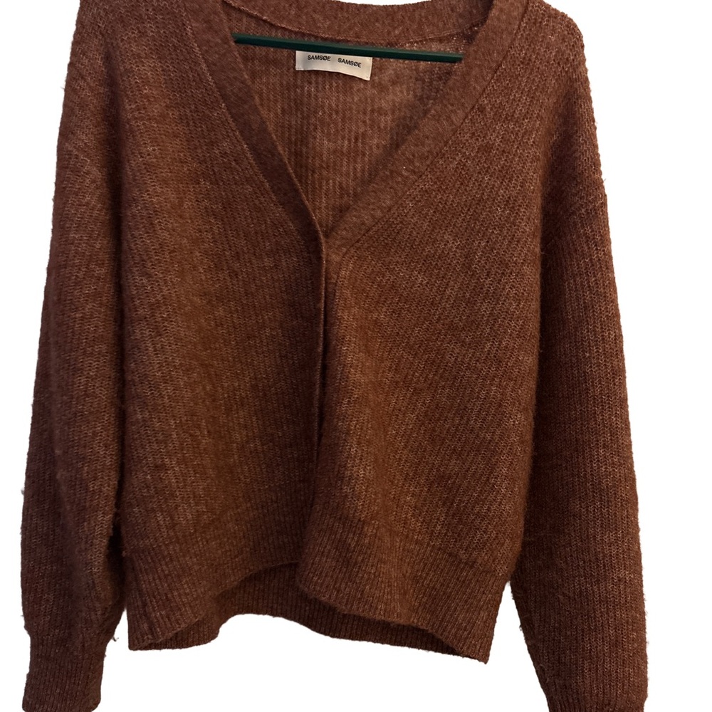 Samsoe Samsoe  Samoe V-Neck Wool Alpaca  Blend Sweater